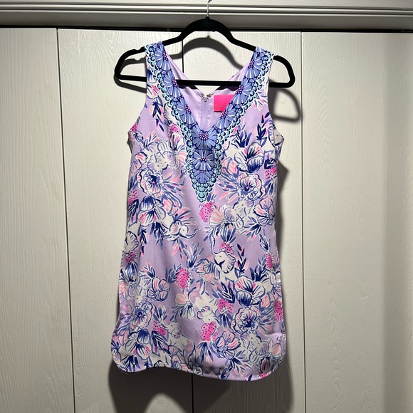 Lilly Pulitzer Ronnie Romper in Light Lilac “Trunks in the Air” - Picture 4 of 15